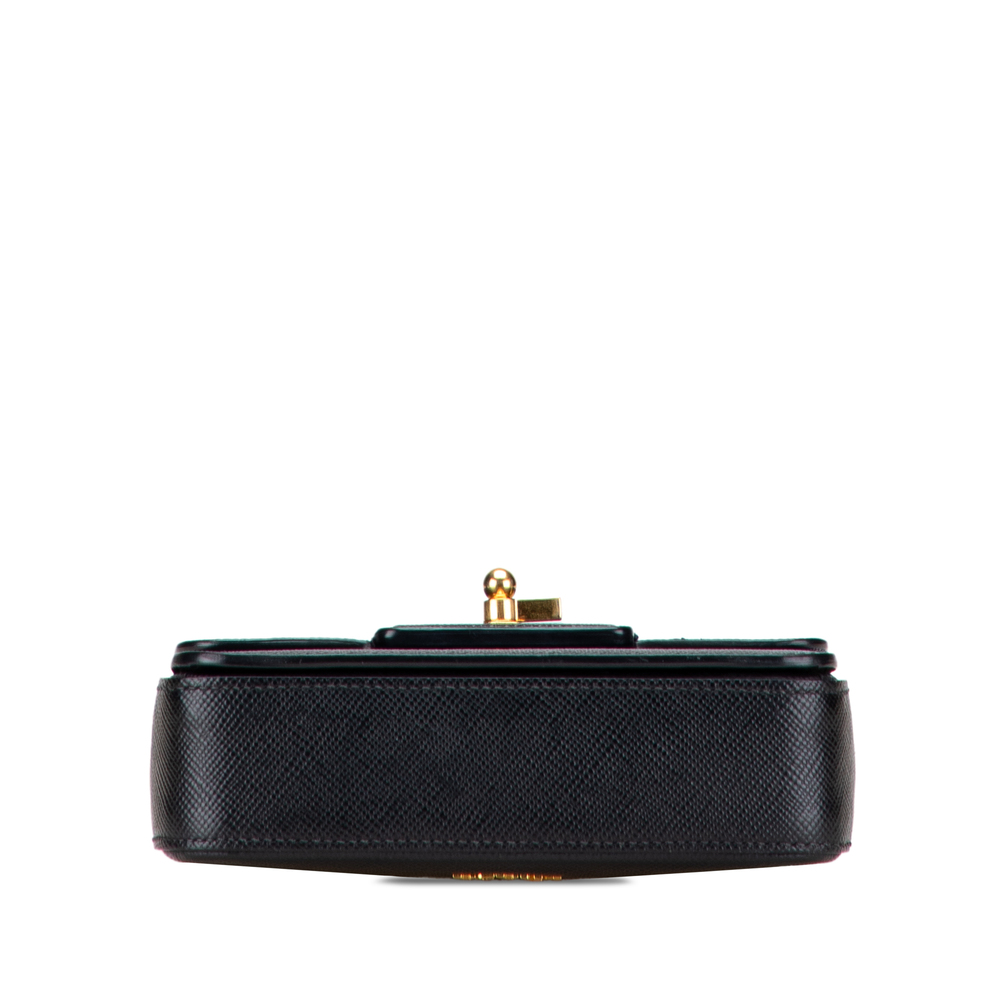Pre-Loved Prada Bicolor Saffiano Cuir Flap Crossbody - Picture 3 of 10